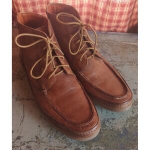 ROAN By Bed Stu Chestnut Brown Leather Lace Up Ankle BOOTS Distressed 9.5 Mens
